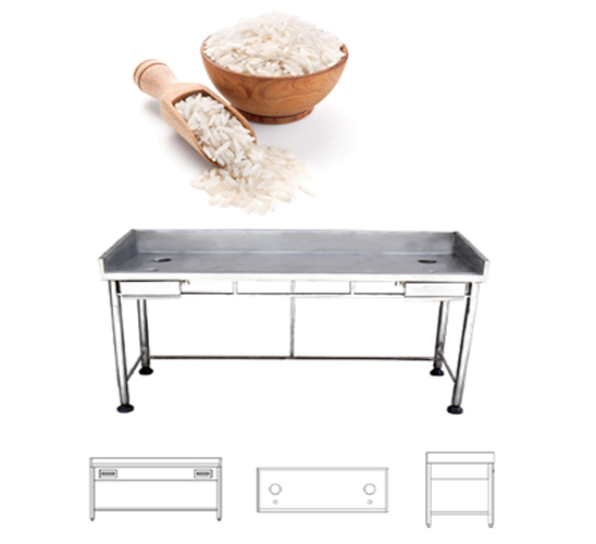 میز برنج پاک کنی-تولید میز کار رستوران-گروه صنعتی پیام-تجهیزات آشپزخانه صنعتی -تجهیزات آشپزخانه های صنعتی